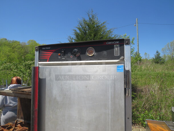 One Crescor Heated Holding Cabinet On Casters. Model# H137UA12C. 120 Volt. 28X4X73.5. $5434.50. - Image 2 of 3