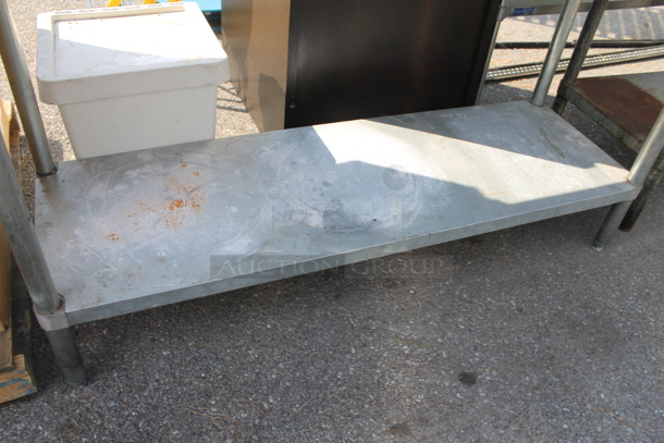 Stainless Steel Commercial Table w/ Back Splash and Under Shelf. - Image 3 of 4