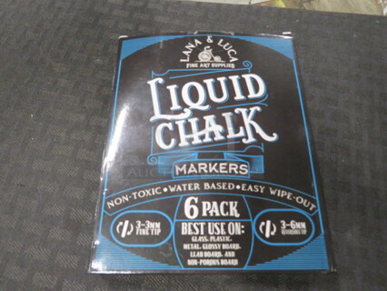 One 6 Pack Of Liquid Chalk.
