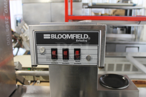 Koffee King Bloomfield Stainless Steel Commercial Countertop 3 Burner Coffee Machine.  - Image 3 of 6