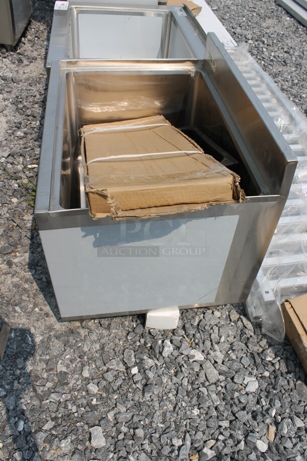 BRAND NEW SCRATCH AND DENT! Regency 600IB1824 Commercial Stainless Steel Underbar Ice Bin.  - Image 3 of 5