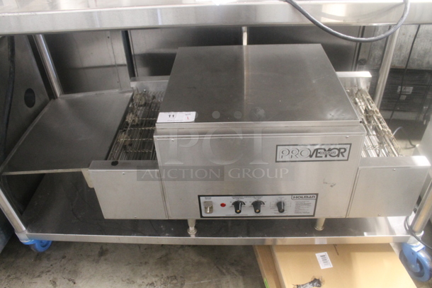 Holman 318HX Stainless Steel Commercial Countertop Electric Powered Conveyor Pizza Oven. 240 Volts, 1 Phase.  - Image 1 of 11