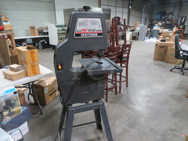 One Craftsman 10 Inch Direct Drive Band Saw. #113.244401.  - Image 1 of 4