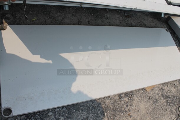 BRAND NEW SCRATCH AND DENT! Regency 600ES3072G Commercial Stainless Steel Disassembled Equipment Stand With Undershelf And Galvanized Legs. - Image 6 of 6