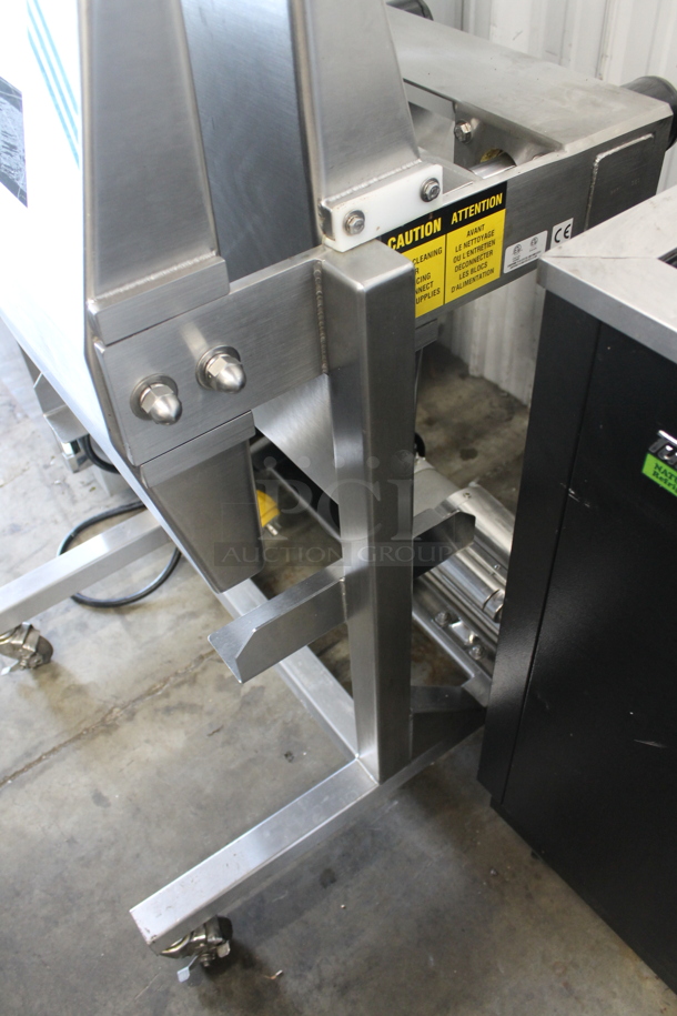 2017 Goodnature EG-260 Stainless Steel Commercial Floor Style Cold Press Juicer on Commercial Casters. 230 Volts, 1 Phase.  - Image 10 of 12