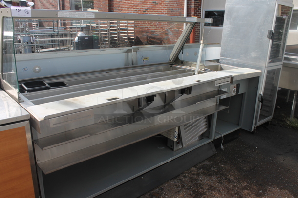 Duke Stainless Steel Commercial Subway Sandwich Make Line Prep Table w/ Soup Warmer Section. - Image 1 of 8