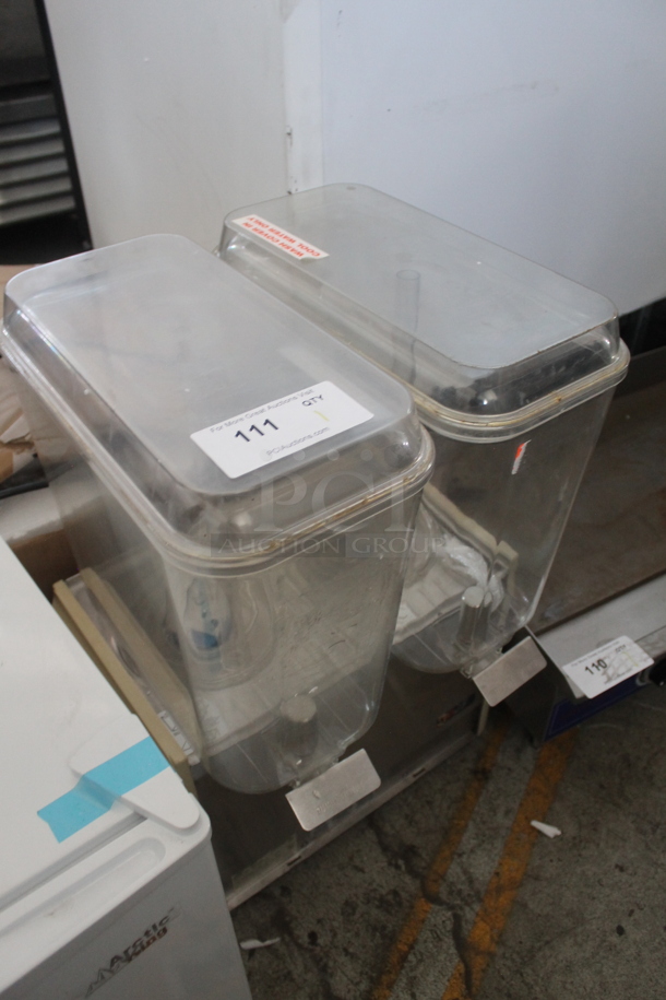 Crathco D25-4 Stainless Steel Commercial Countertop 2 Hopper Refrigerated Beverage Machine. 115 Volts, 1 Phase. Tested and Working! - Image 2 of 5