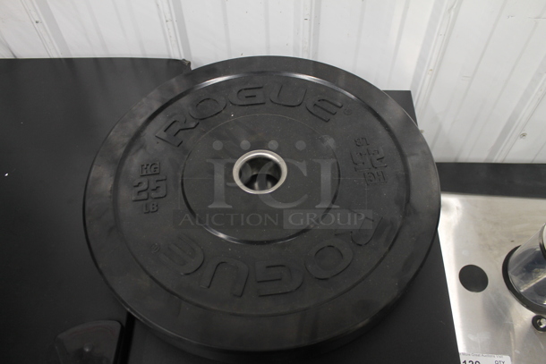 ALL ONE MONEY! Lot of 21 Various Rogue Bumper Plates; Eight 25 Pound, Nine 10 Pound and Four Five Pound.  - Image 5 of 8
