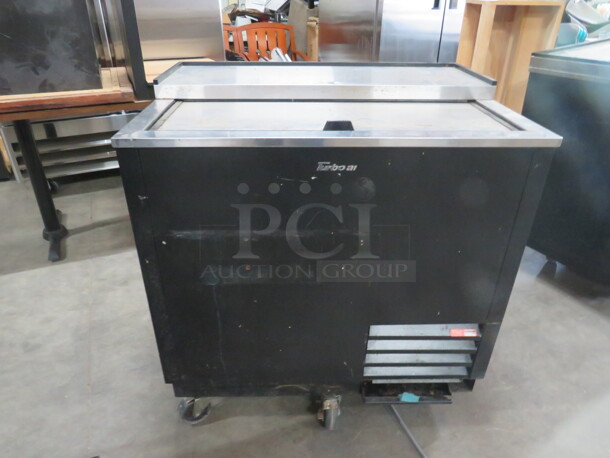 One Turbo Air Bottle Box On Casters. Model# TBC-36SB-GFN. 110-120 Volt. Working Not Cold. 36.5X27.5X38 - Image 1 of 2