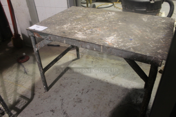 Table on Metal Legs. - Image 3 of 3