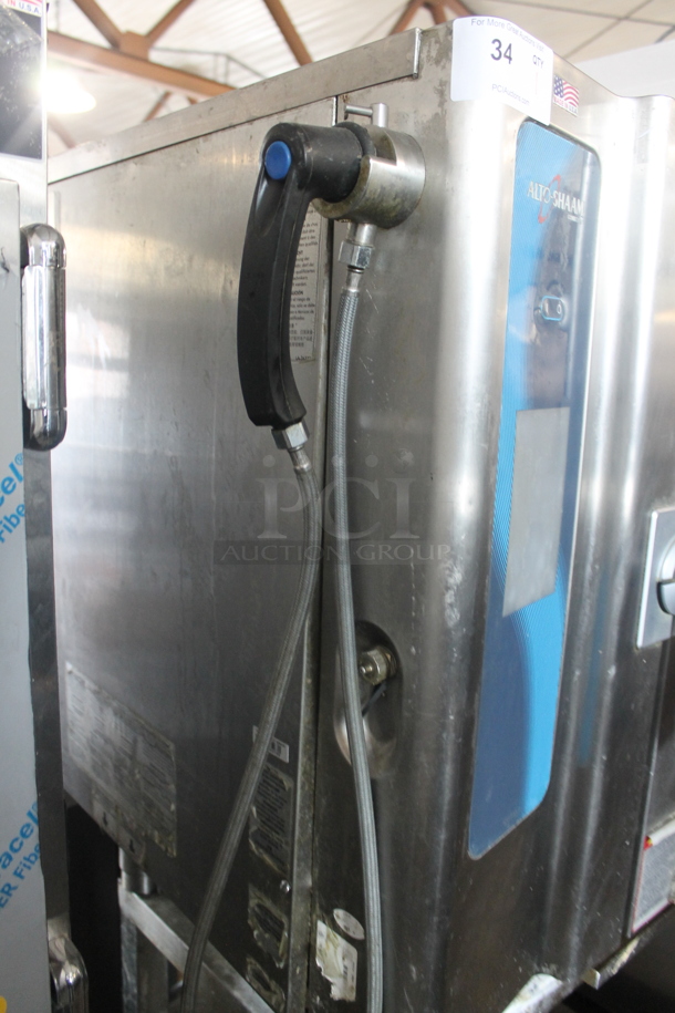 2014 Alto Shaam 10.10 ESi Stainless Steel Commercial Combitherm Convection Oven on Equipment Stand. 208-240 Volts, 3 Phase.  - Image 3 of 5