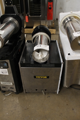 Vevor SC 1 Stainless Steel Commercial Countertop Single Hopper Slushie Machine. Missing Hopper. 110 Volts, 1 Phase. Tested and Working!