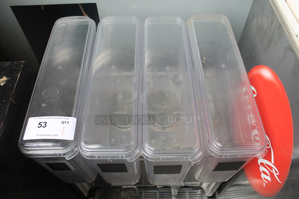 2019 Crathco CS-4E/2D/3D-16 Stainless Steel Commercial Countertop 4 Hopper Refrigerated Beverage Machine. 120 Volts, 1 Phase. Tested and Working! - Image 3 of 7