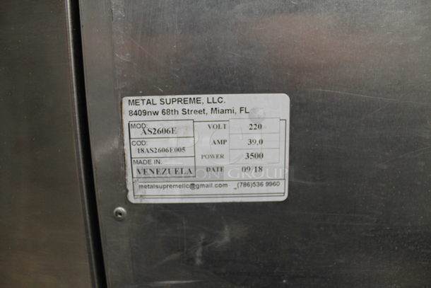 2018 Metal Supreme AS2606E Commercial Stainless Steel Rotisserie Chicken Oven With Additional Parts. 220V. - Image 5 of 5