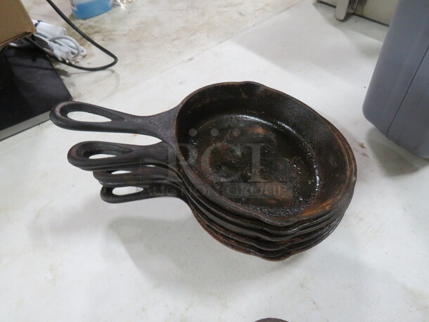 Cast Iron 6.5 Inch LODGE Skillets. #H3SK. 6XBID