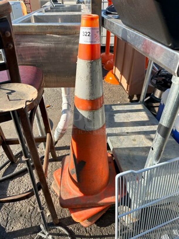 ALL ONE MONEY! Lot of Various Items Including Traffic Cones and Rack - Image 5 of 5