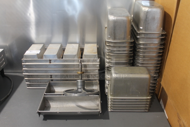 ALL ONE MONEY! Lot of 50 Steel Drop in Trays and Pans, AND MORE! 