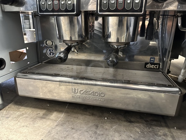 2013 Casadio Stainless Steel Commercial Countertop 2 Group Espresso Machine. 208/240 Volts, 1 Phase.  - Image 6 of 6