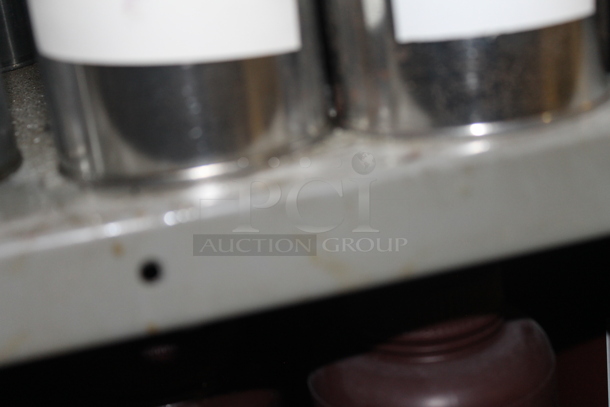 Gray Metal Shelving Unit w/ Contents Including Chemicals. BUYER MUST REMOVE. - Image 8 of 9