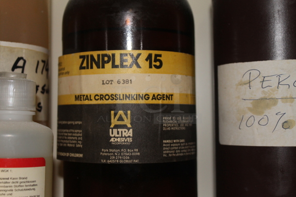 White 2 Door Cabinet w/ Contents Including Surfynol. BUYER MUST REMOVE. - Image 2 of 5