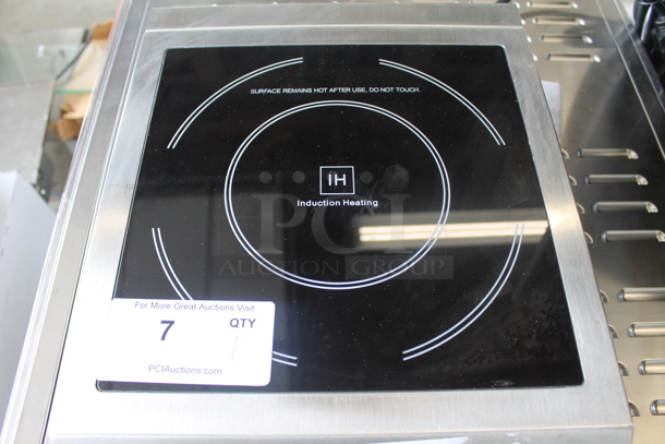 LIKE NEW! 2018 Avantco IC 3500 Stainless Steel Commercial Countertop Electric Powered Single Burner Induction Range. 208 Volts, 1 Phase. Unit Has Only Been Used a Few Times! Tested and Working! - Image 4 of 6