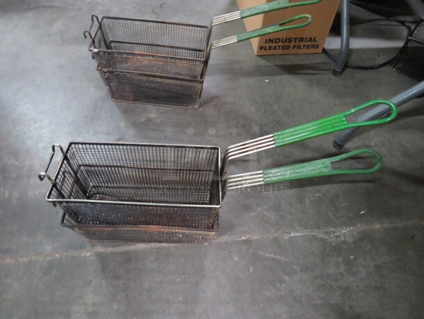 Green Handle Deep Fry Basket. 2XBID - Image 1 of 1