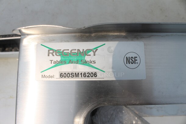 BRAND NEW SCRATCH AND DENT! Regency 600SM16206 Commercial Stainless Steel Floor Mop Sink. - Image 4 of 4