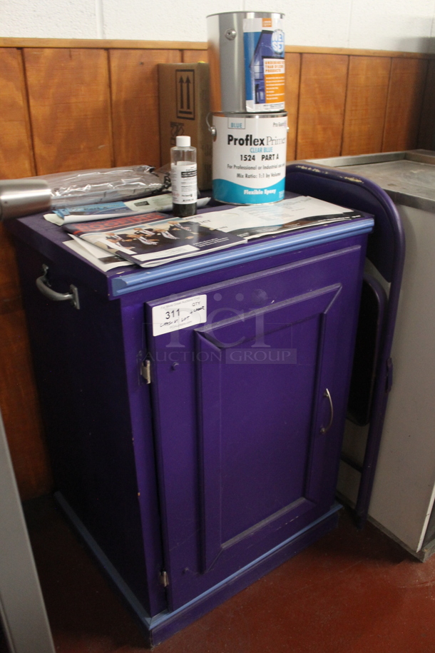 ALL ONE MONEY! Lot of Blue Cabinet w/ Contents. BUYER MUST REMOVE. - Image 2 of 5