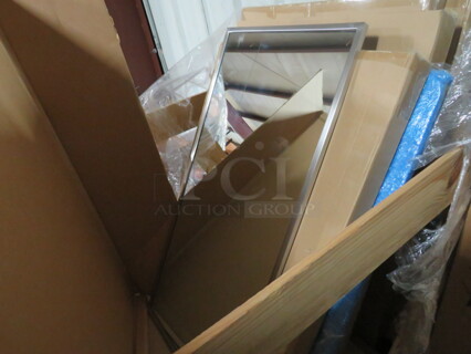 One NEW Bobrick 24X48 Mirror. 