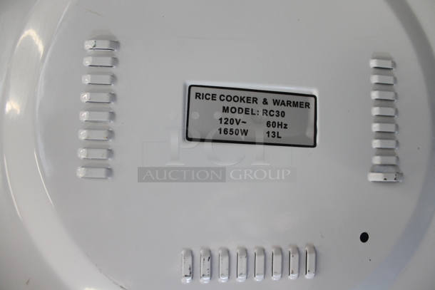 RC30 Metal Countertop Rice Cooker and Warmer. 120 Volts, 1 Phase. - Image 7 of 7