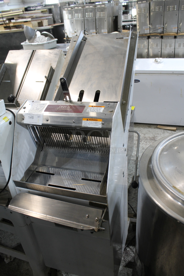 Berkel GMB 1/2 Stainless Steel Commercial Floor Style Bread Loaf Slicer. 115 Volts, 1 Phase. Tested and Working!