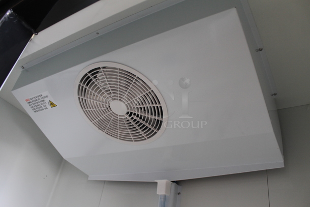 BRAND NEW SCRATCH AND DENT! 2023 Avantco 178GDC49HCB Black Metal Commercial 2 Door Cooler Merchandiser w/ LED Lighting and Poly Coated Racks. 115 Volts, 1 Phase. Tested and Working! - Image 10 of 12