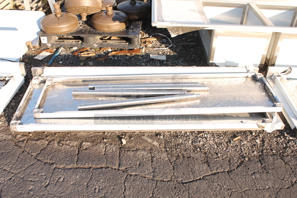 BRAND NEW SCRATCH AND DENT! Stainless Steel Tabletop, Under Shelf and 4 Legs - Image 1 of 2