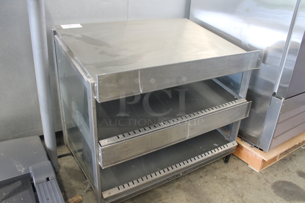 Stainless Steel Commercial Countertop 2 Tier Warming Display Case Merchandiser. 115 Volts, 1 Phase. Tested and Working! - Image 2 of 6