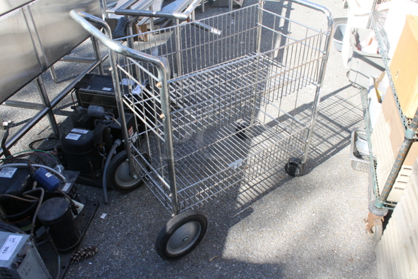 Commercial Stainless Steel Mail and Office File Cart On Black Commercial Casters. - Image 3 of 3