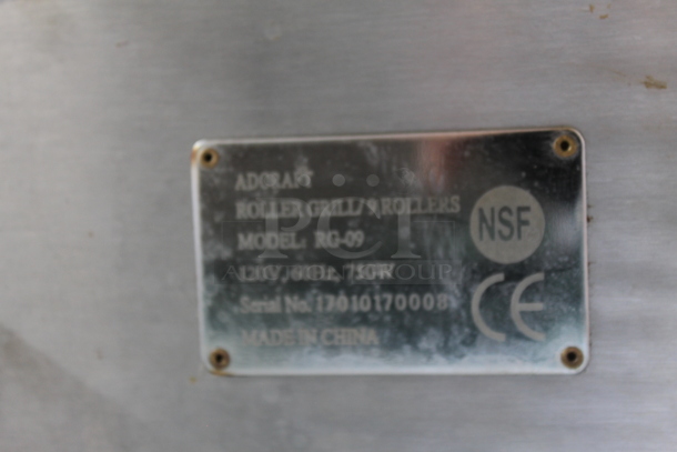 Avantco RG-09 Stainless Steel Commercial Countertop Hot Dog Roller. 120 Volts, 1 Phase. Tested and Working! - Image 3 of 3