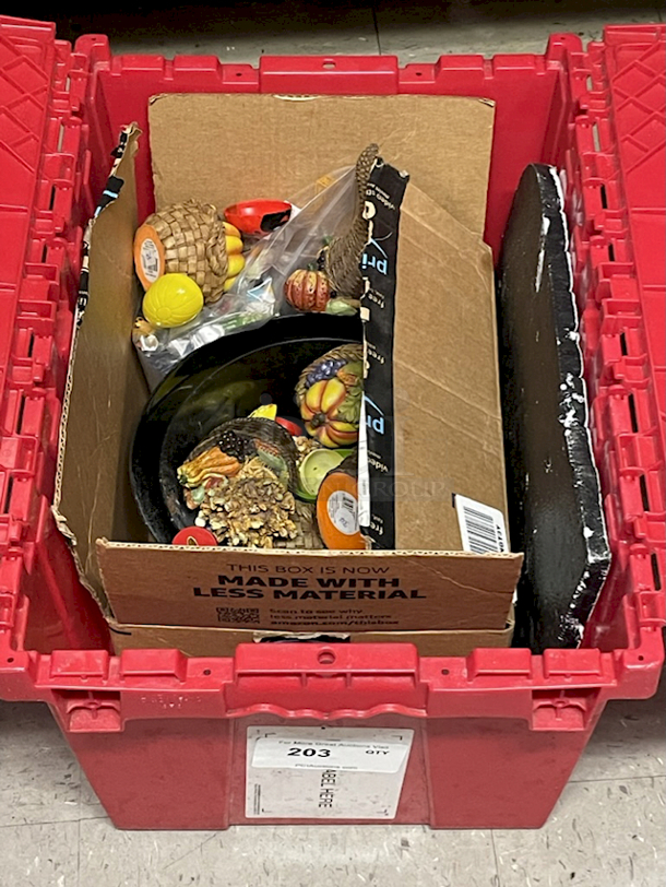 Locking Box Full Of Fall Decorations  - Image 1 of 3