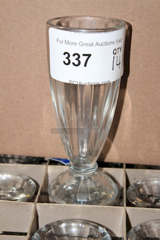 NICE! 12oz Milkshake/Soda Glasses. 
14x Your Bid