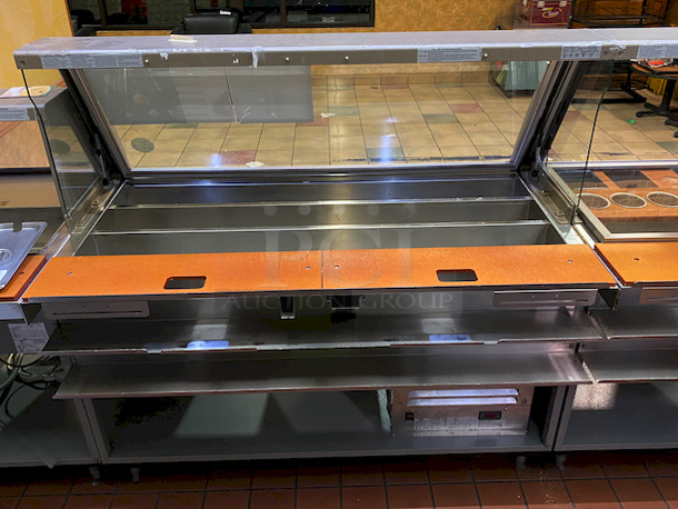 AMAZING! 60" Duke Model SUB-CP-TC60M Sandwich Prep station w/ Tri-Channel Cold Pan, 2 Poly Cutting Boards and Retractable Sneeze Guard. 120 Volts, 1 Phase. 60x34.5x57.

Tested, In Perfect Working Order.  - Image 3 of 6