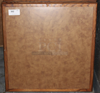 BEAUTIFUL! Square Wood Tabletop.  
34x34
