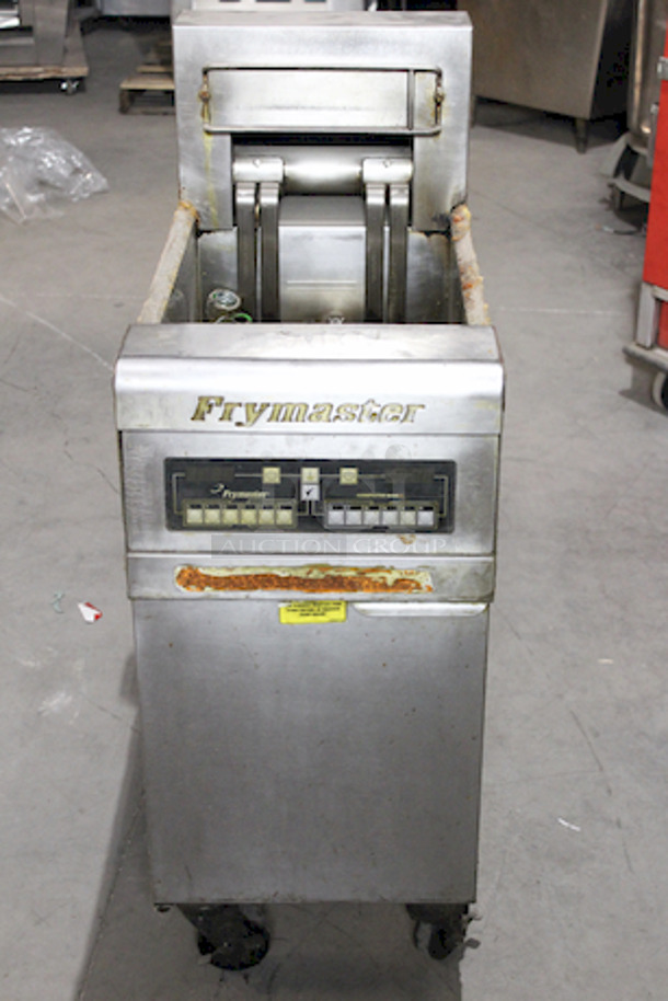 AMAZING! Frymaster RE1175C, 50lbs Vat On Commercial Casters. 208v/3ph/60hz 3 Wire. 155⁄8 in. W x 31 in. D x 453⁄8 in. H In Working Order. - Image 1 of 10