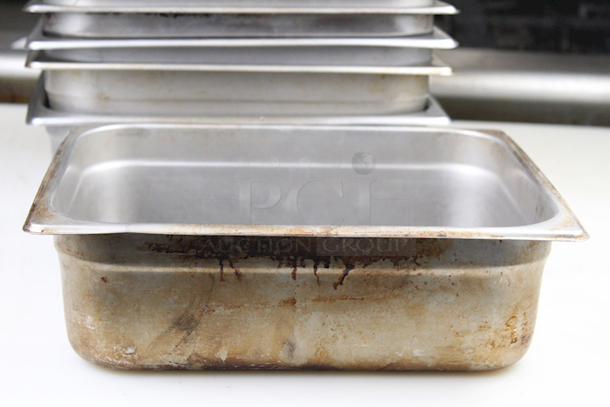 Steam Table 1/2 Pans x 4". 9x Your Bid - Image 4 of 9