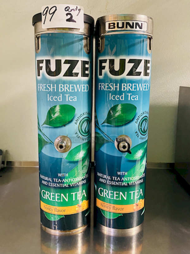 SWEET! Fuze 3-1/2 Gallon Tea Dispenser. 

Missing Lid and spouts. 

2x Your bid.  - Image 1 of 10