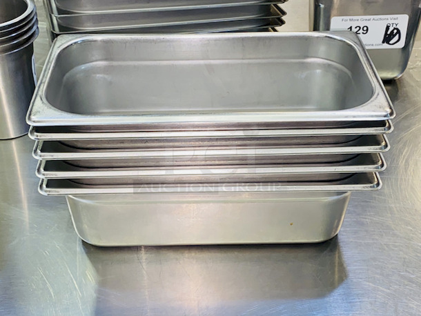 AWESOME! Set of (5) Stainless Steel 1/3 Pans, 4 Inch Deep.

5x Your Bid - Image 2 of 3
