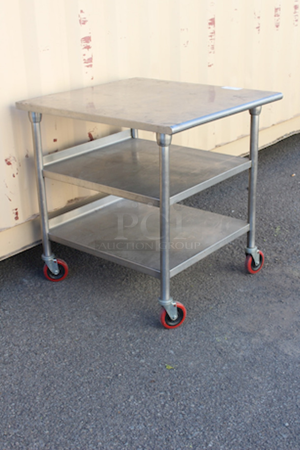 OUTSTANDING! Mobile Equipment Stand With (2) Undershelves. 36x34x37-1/2 - Image 3 of 6