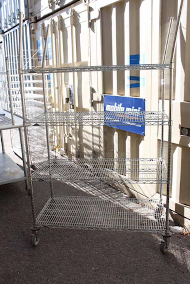 Metro Rack On Commercial Casters! 48x24x80 - Image 1 of 3