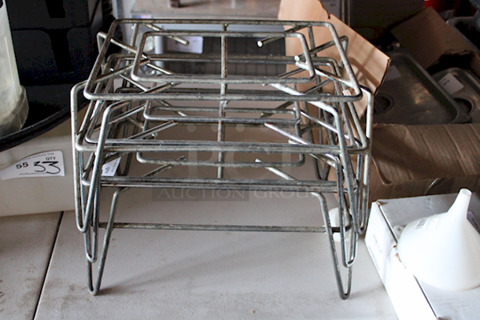 TRIFECTA! (3) 10" Merchandising Stands - 500 lb. Capacity. 