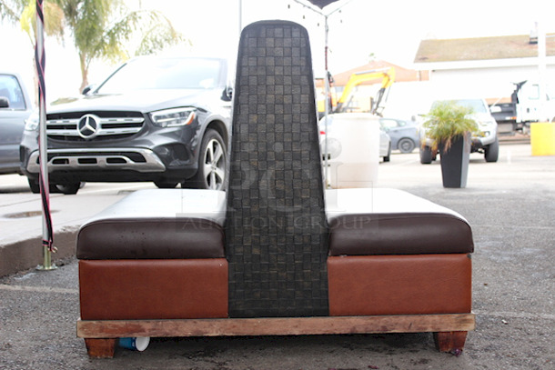 SWEET! TWO Double Sided Cushioned Booths. 48-1/2"x50"x42". 2x Your Bid - Image 2 of 9