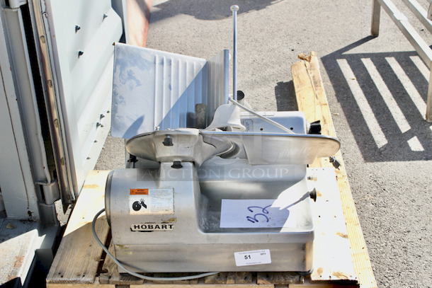 AWESOME! Hobart 1712R Roast Beef Slicer, 11-3/4" Blade.  Volts 115, Hz 60, Ph 1, Amp 6.2, HP 1/3, RPM 1725. 26"x17x28 - Image 2 of 6