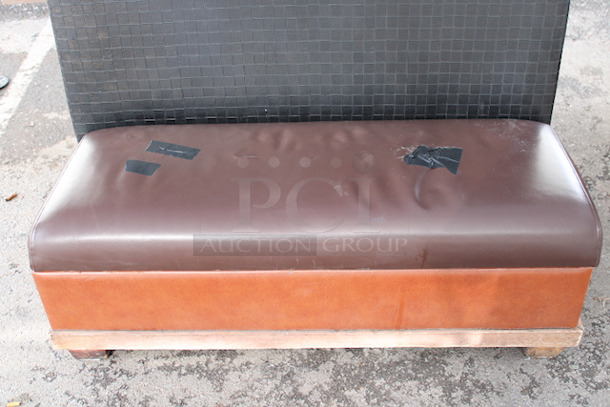 SWEET! TWO Double Sided Cushioned Booths. 48-1/2"x50"x42". 2x Your Bid - Image 8 of 9